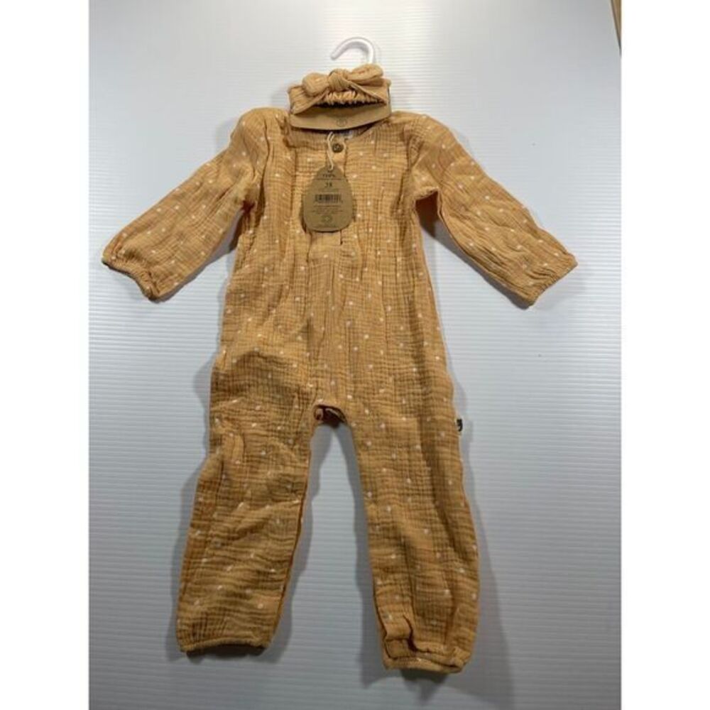 Rabbit bear Organic Cotton Baby Polka‎ Dot Jumpsuit Romper Sleepwear Outfit 18M